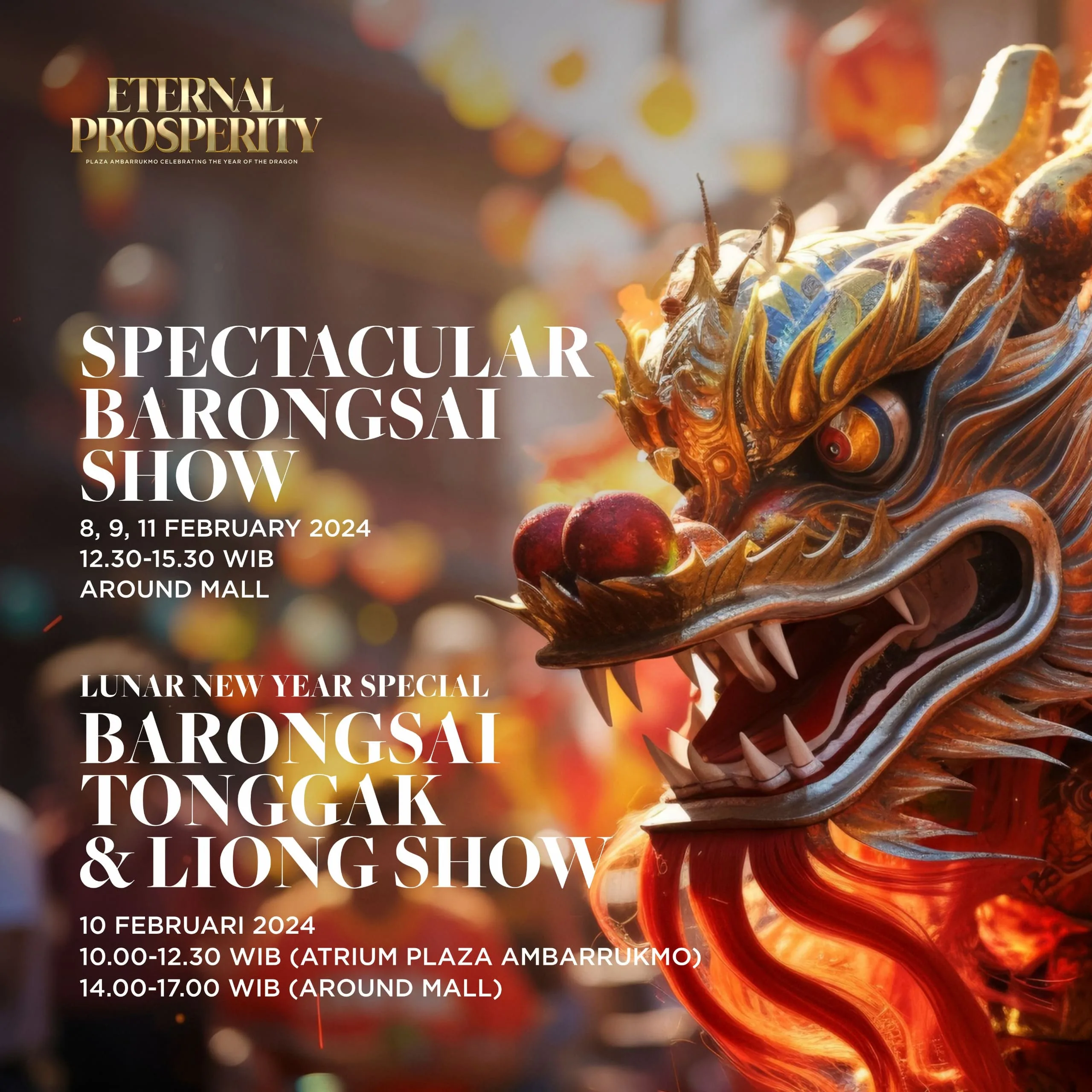Spectacular Barongsai Event Plaza Ambarrukmo